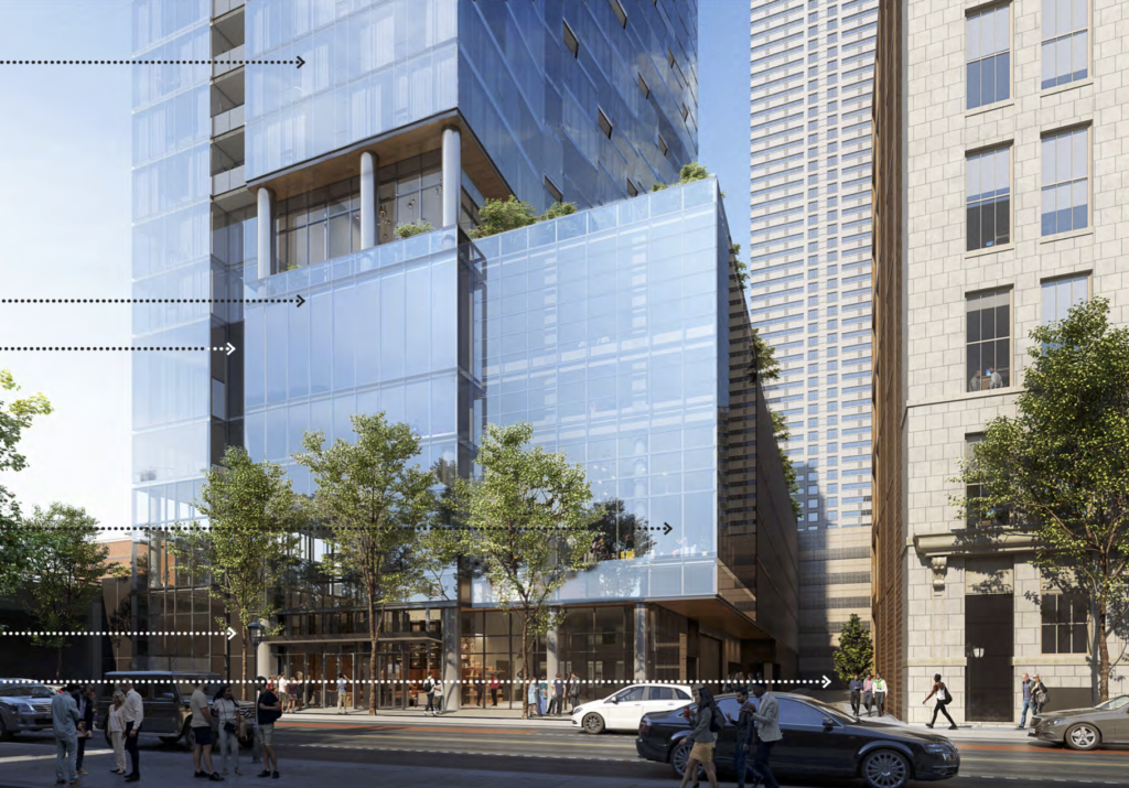 Rendering of the tower at 33 N. 22nd St.