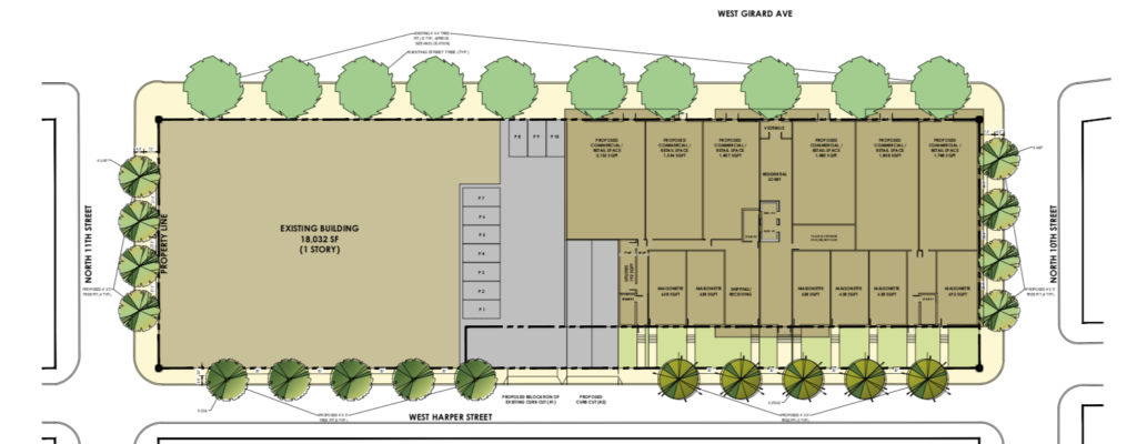 1000 W Girard Ground Floor Site Plan