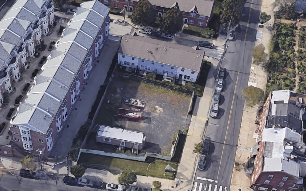 300 christian st vacant lot aerial