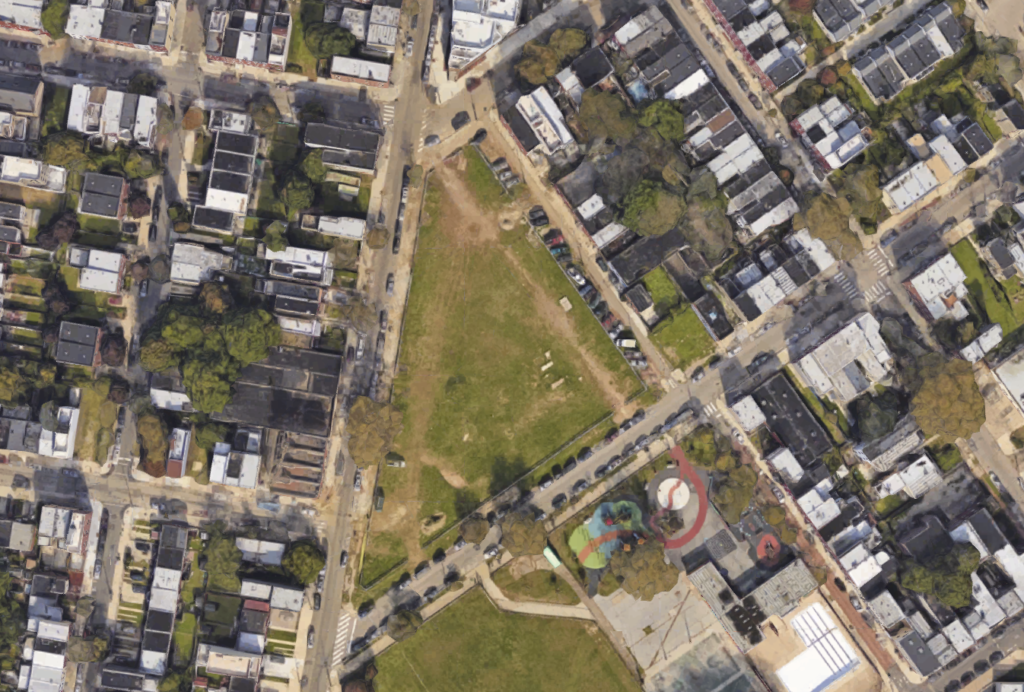 francisville-triangle-aerial-view