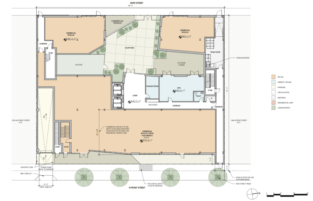 1828-42 N. Front St. Floor Plan