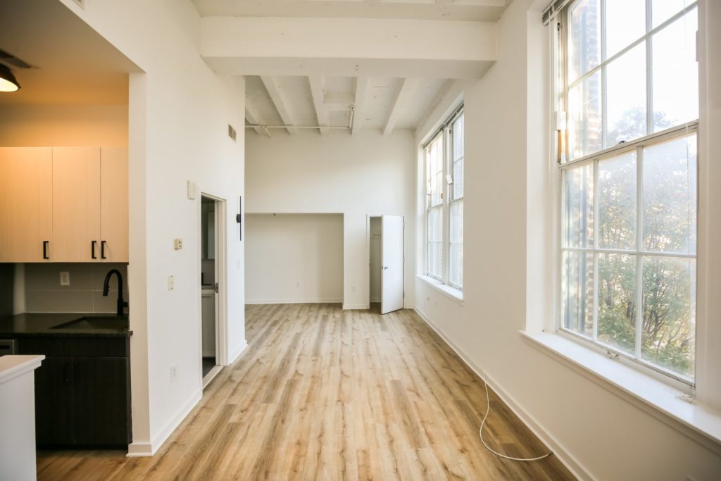 apartment unit in the Schoolhouse Lofts