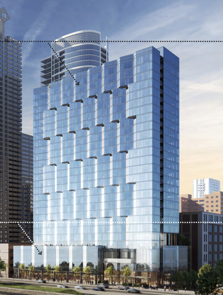 Rendering of the tower at 33 N. 22nd St.