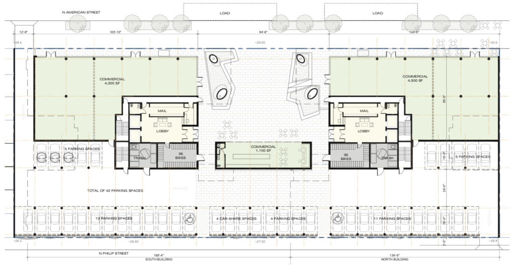 1705 N. American St. Floor Plan