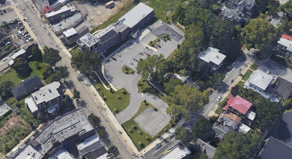 Aerial view of 6128 Germantown Ave.