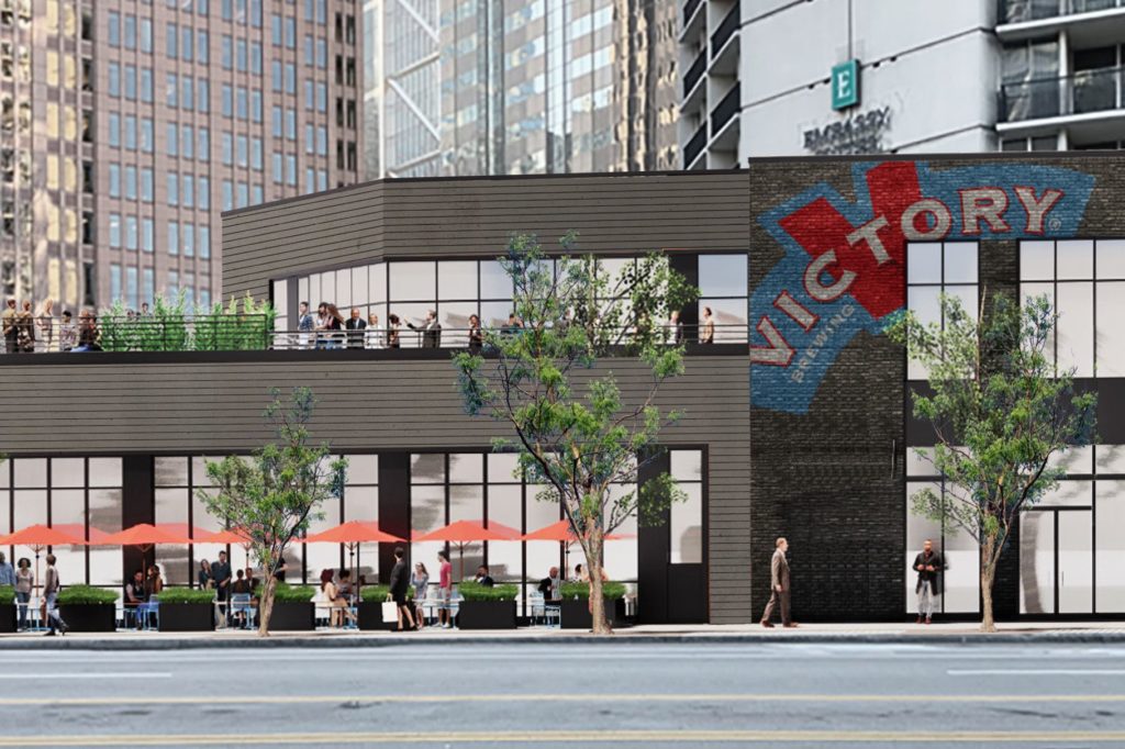 Rendering of the Victory Brewing center city philadelphia