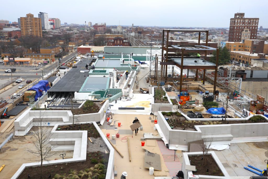 The rooftop at The Poplar