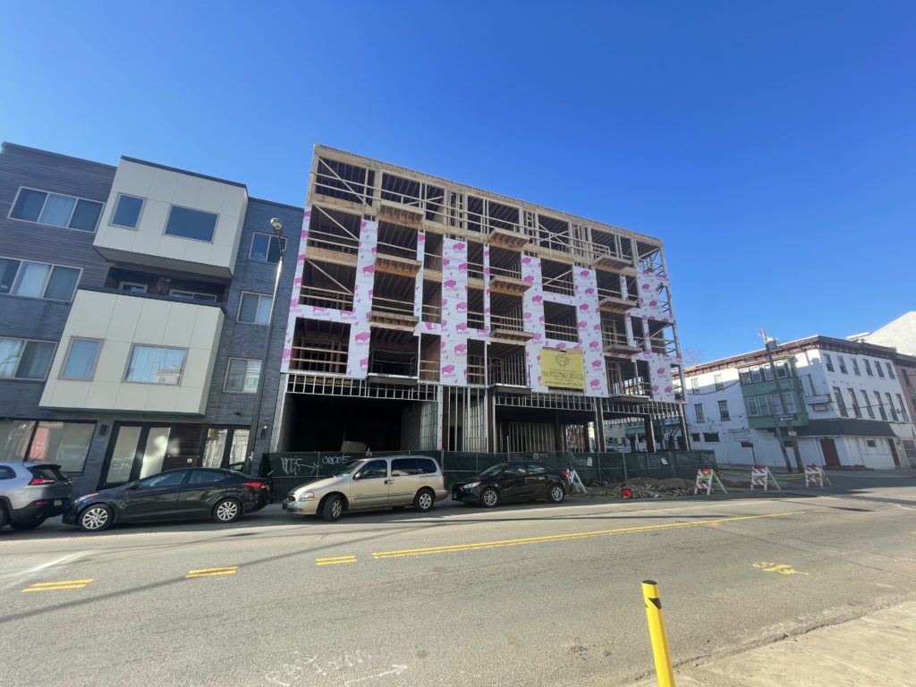 Construction at 1614-20 Ridge Avenue