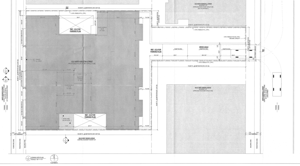 1223 N. 7th St site plan