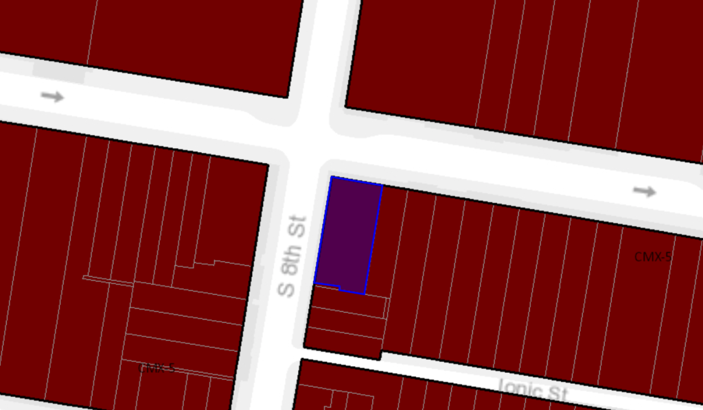 730 Chestnut St. Zoning Map