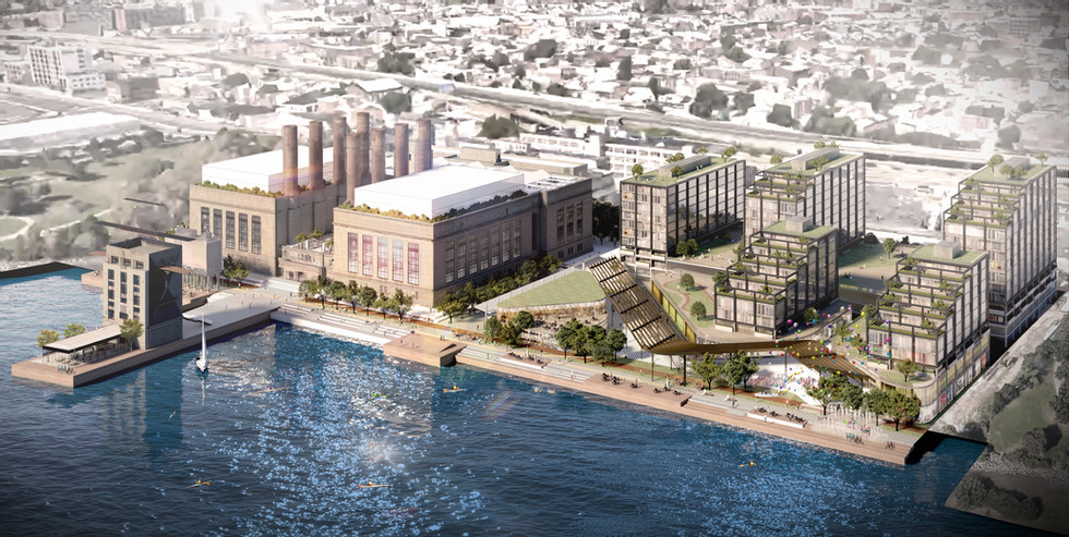 Rendering of the redevelopment of the Delaware Generating Station