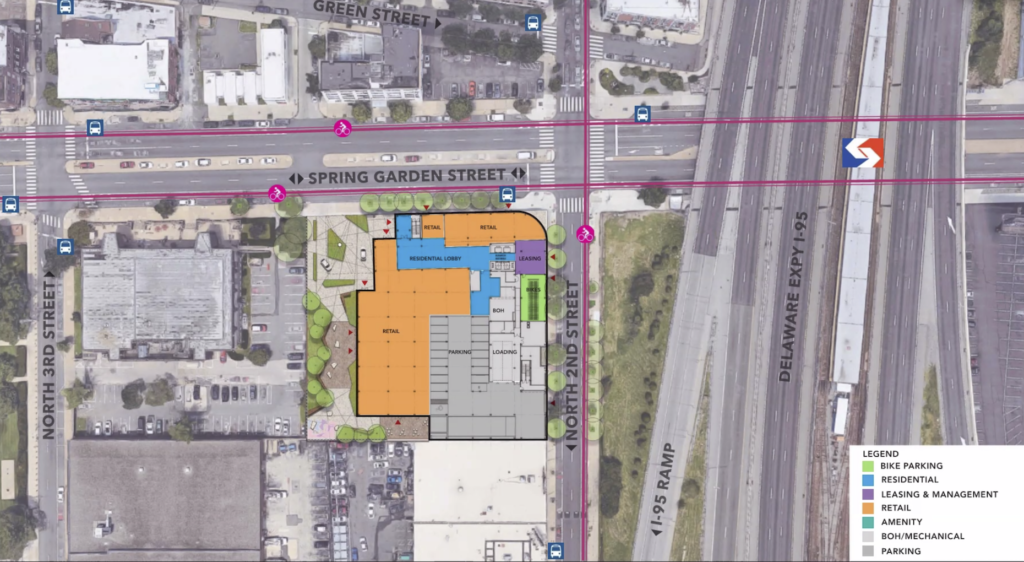 200 Spring Garden Street Site Plan