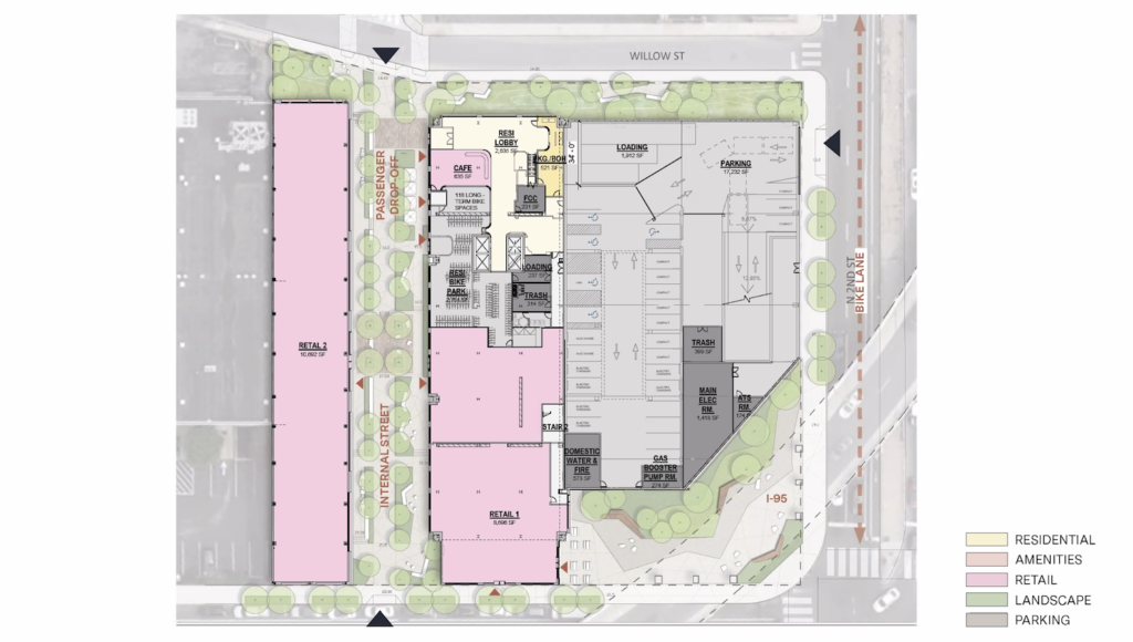 412 N 2nd St. Site Plan