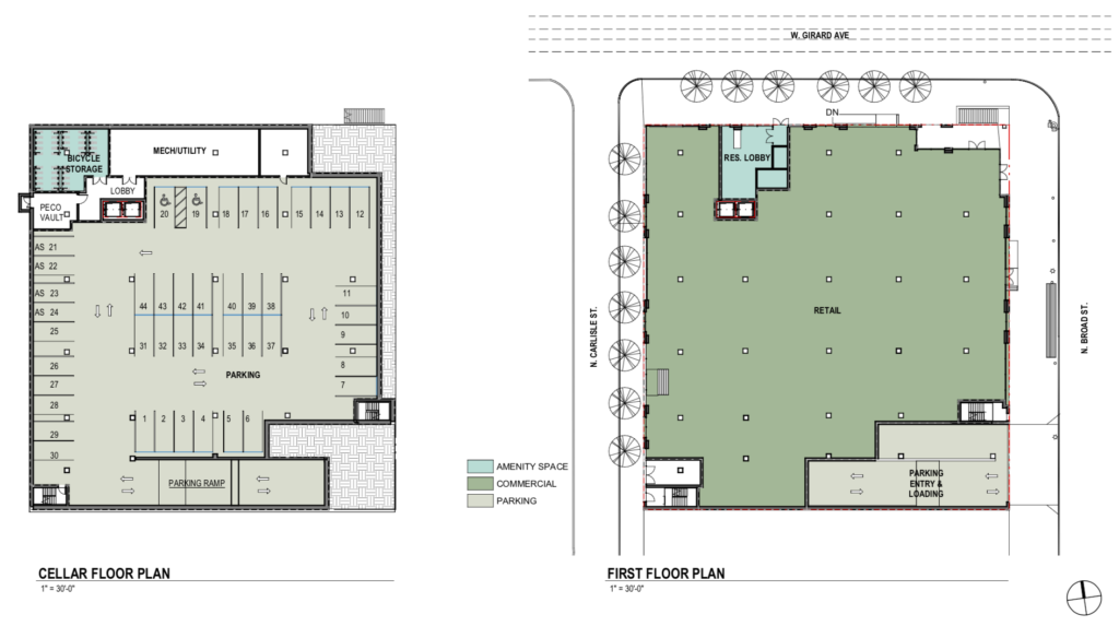 922 N. Broad St. floor plan