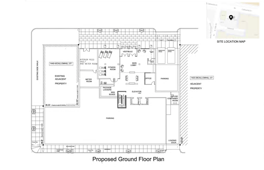 1428 Callowhill Site Plan