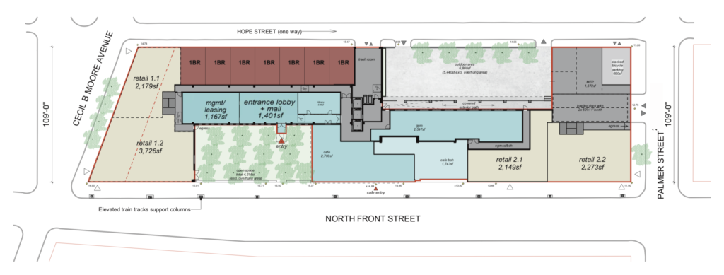 1700 N Front St. floor plan