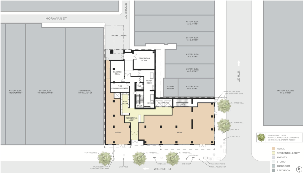 1101 Walnut Street floor plan