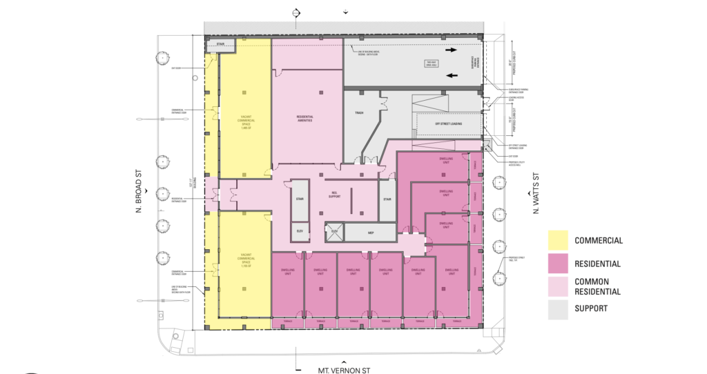 619 N Broad Street Floor Plan