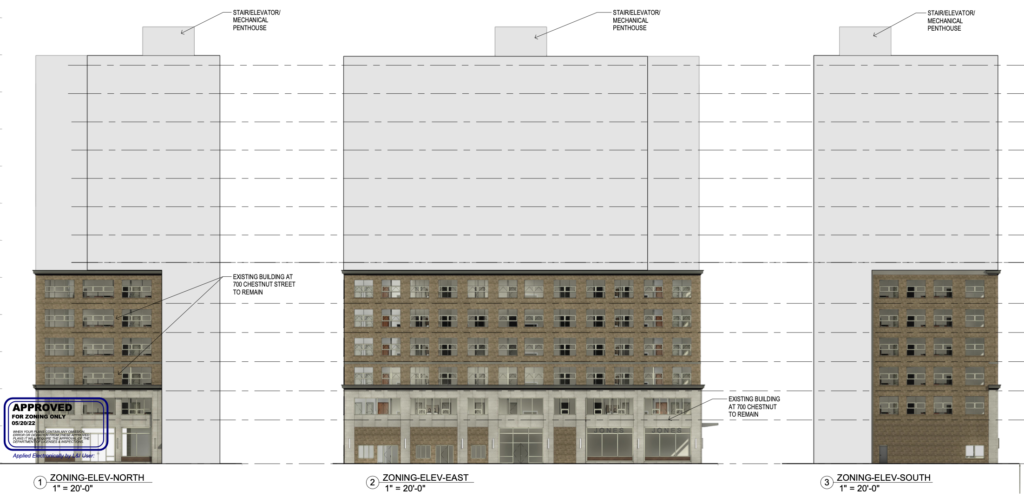 700 Chestnut Street Rendering