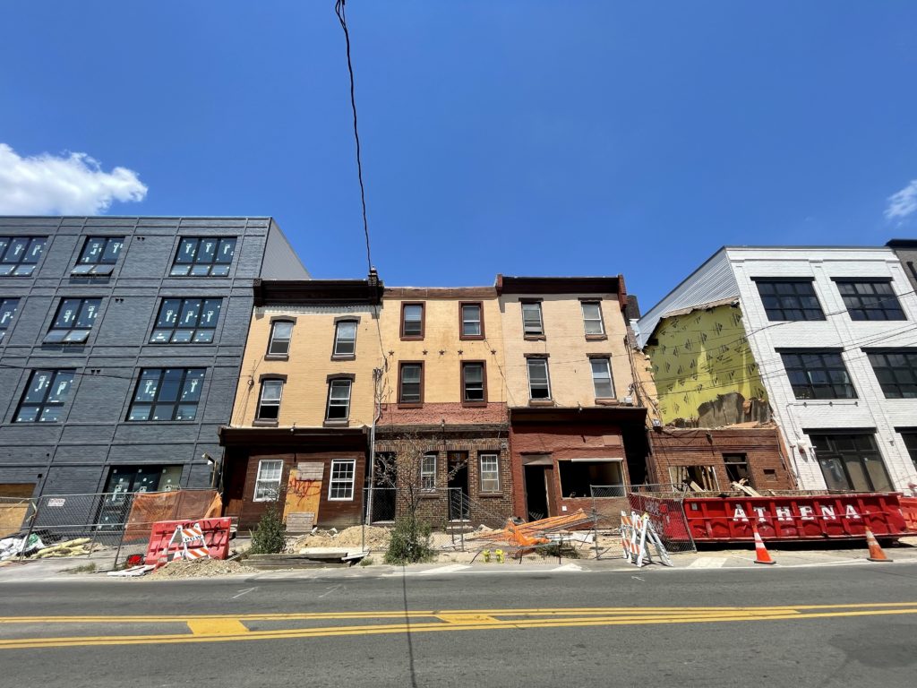 Demolition underway at 2406-2412 Frankford Avenue