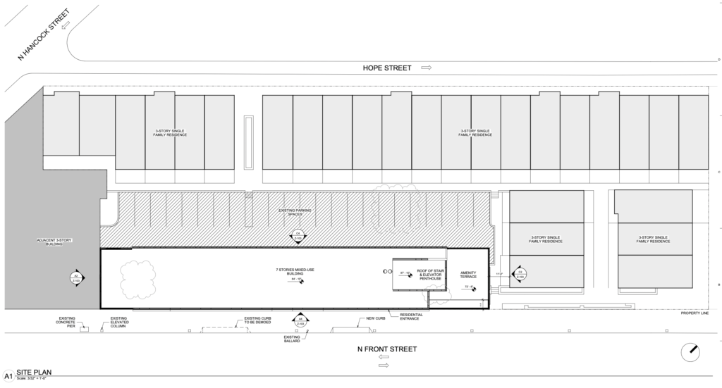 1108 North Front Street Site Plan