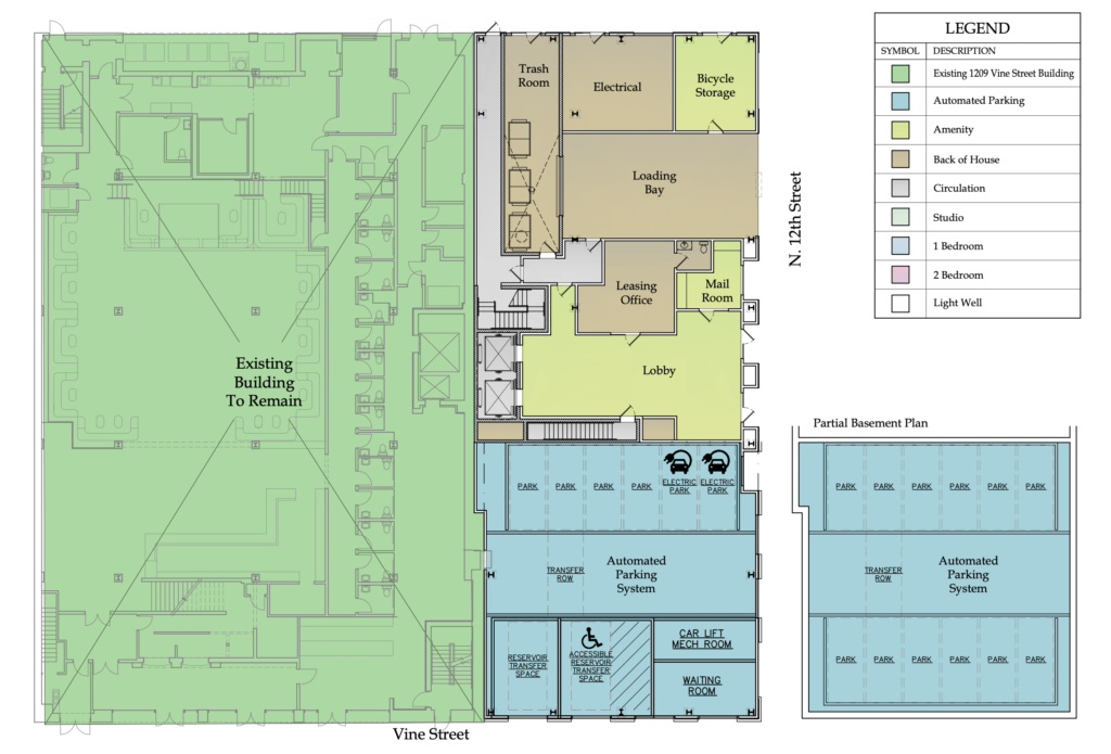 1201 Vine Street Rendering - Cadre Design