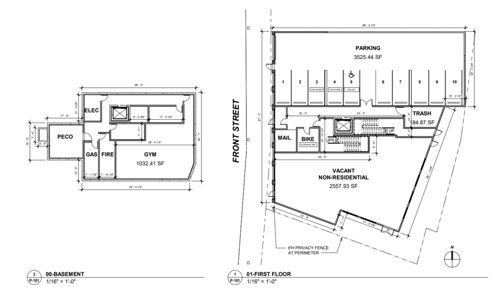 1713-21 North Front Street floor plan