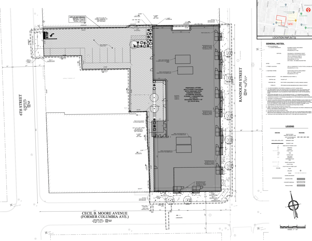 1700 Randolph Street Site Plan
