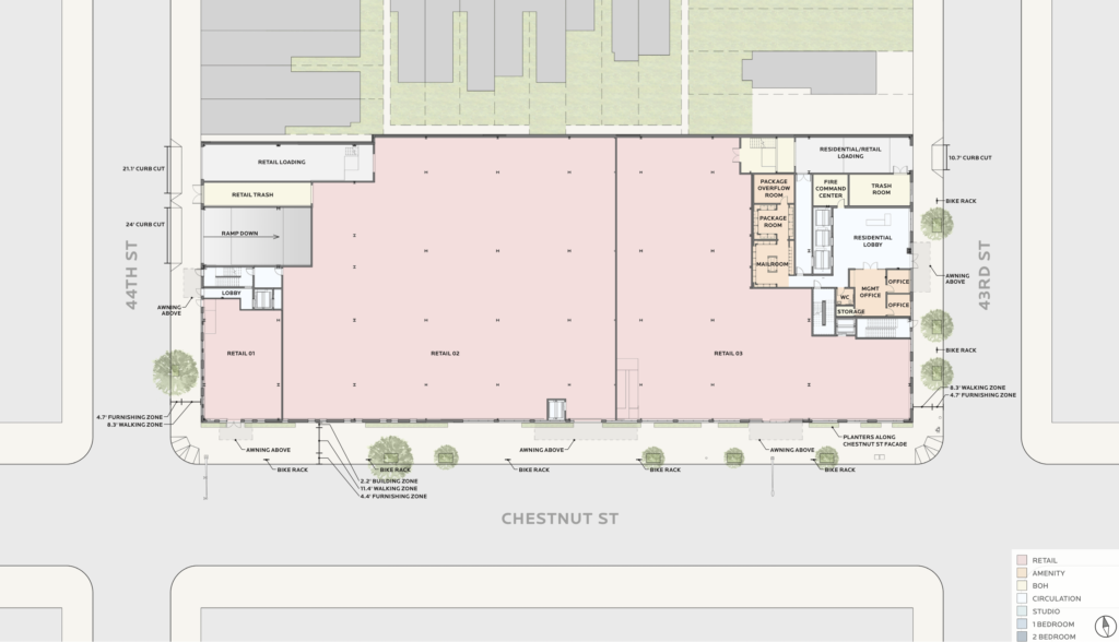4301 Chestnut Street Floor Plan