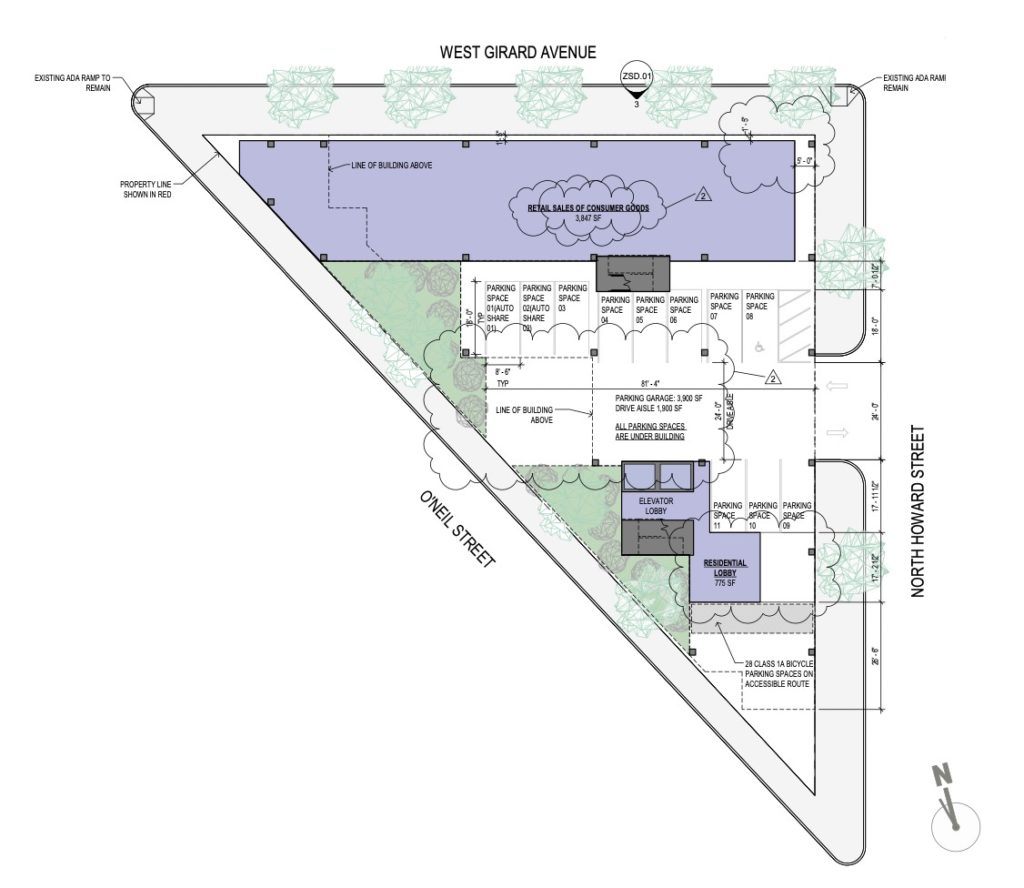130 West Girard Avenue floor plan