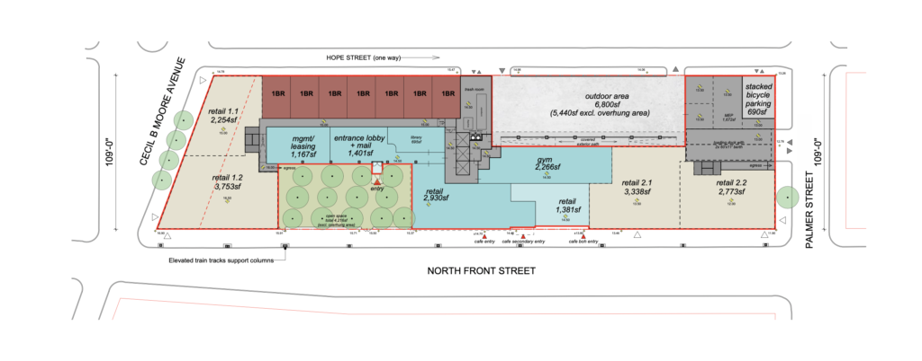 1700 N. Howard Street floor plan