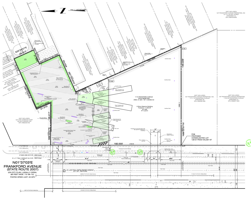 1115-27 Frankford Avenue Site Plan