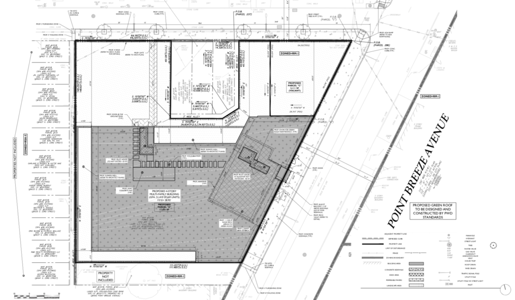 1622-40 Point Breeze Ave. site plan