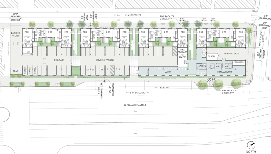 1130 North Delaware Avenue Floor Plan